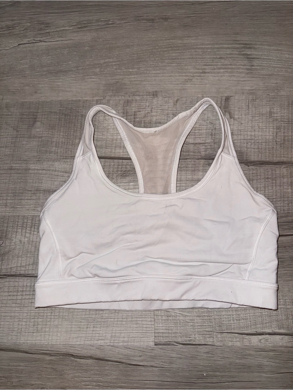 lululemon athletica White Racerback Sports Bra